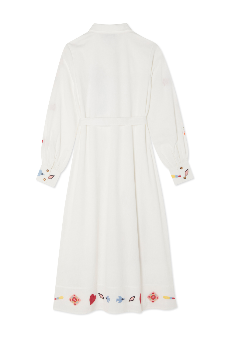 Cream Enchanted Shirt Dress、mySite、solidvoid