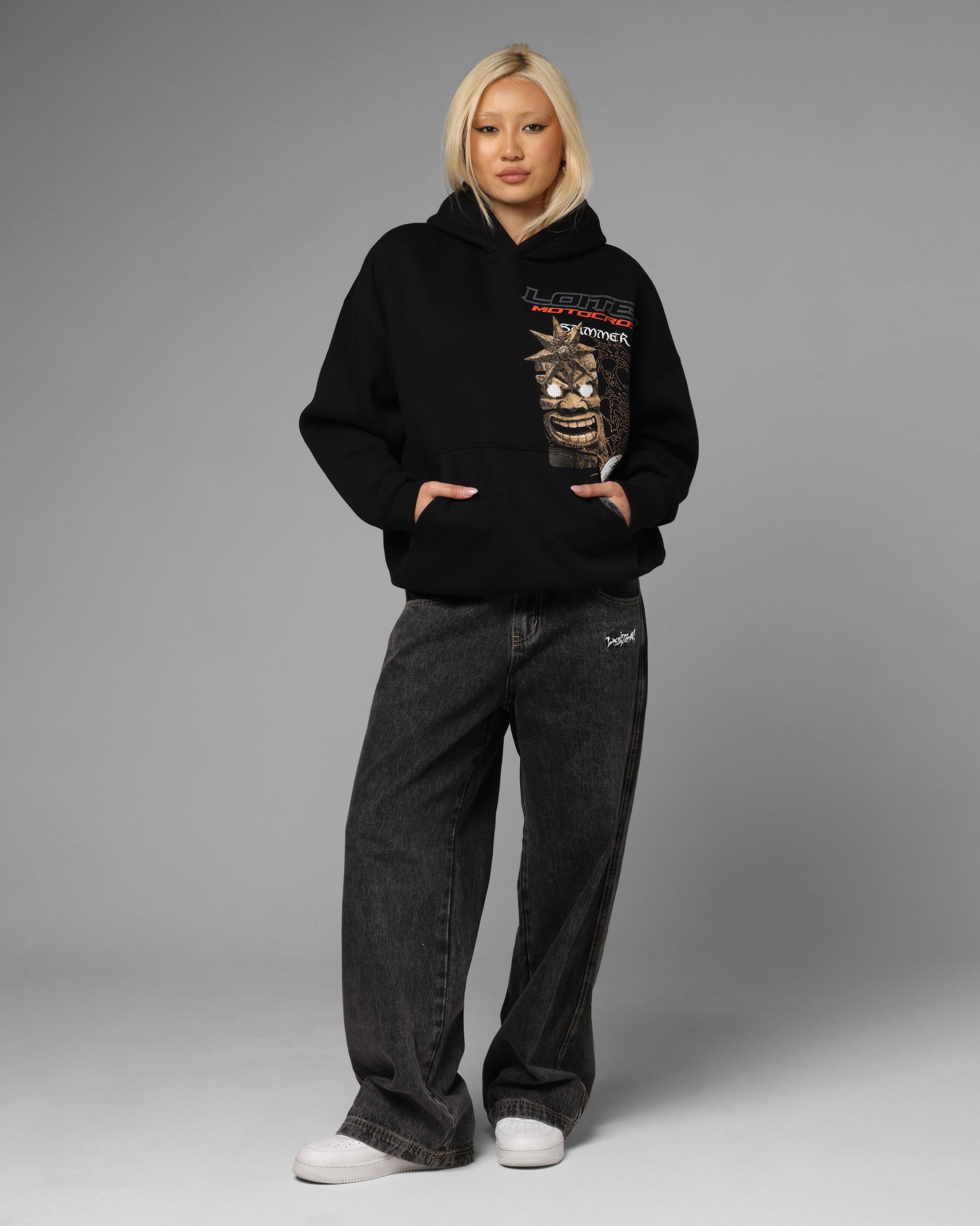 Loiter Summer Motocross Hoodie Black、mySite、zt4zffjzw