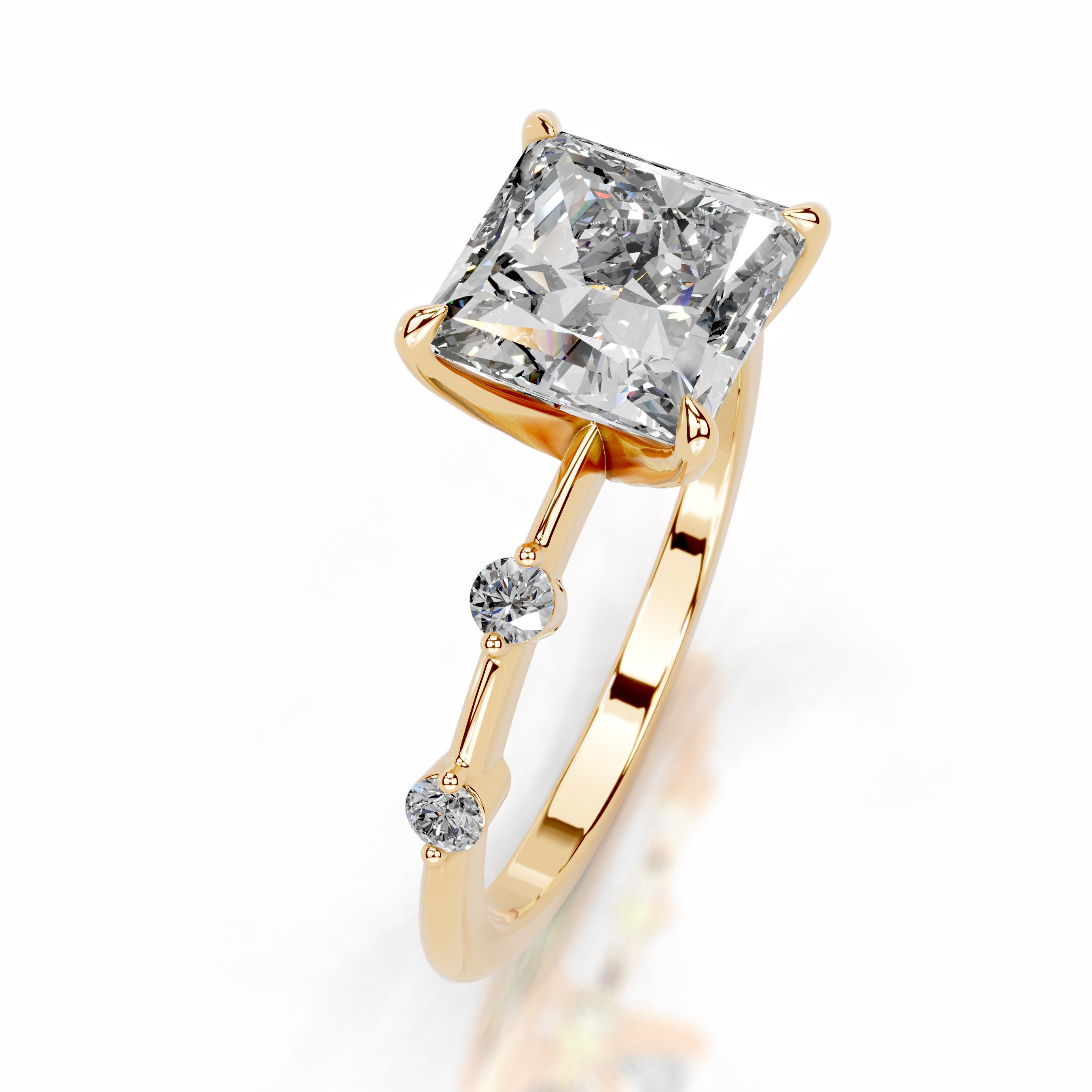 Timmey Lab Grown Diamond Ring - 18K Yellow Gold、mySite、hinf8tx79