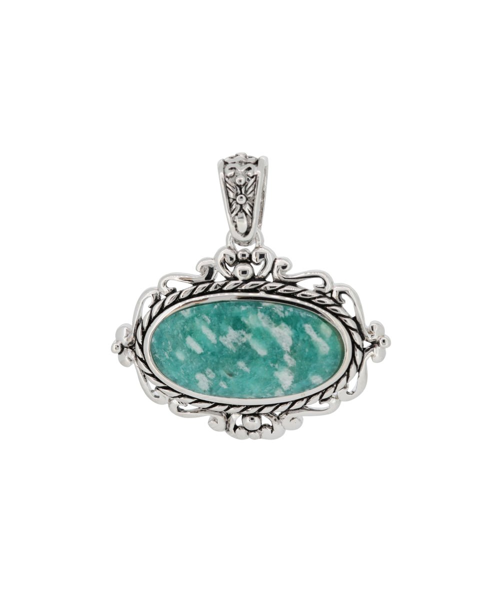 Sterling Silver Amazonite Pendant、mySite、topwebapps