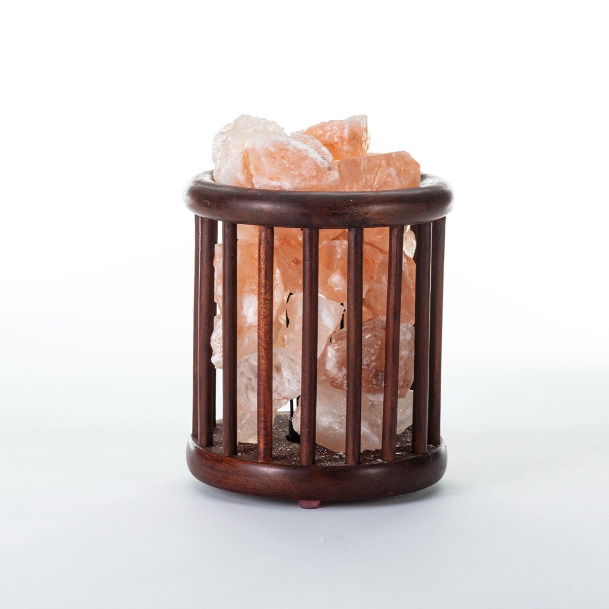 Wooden Basket Salt Rock Lamp、mySite、topwebapps