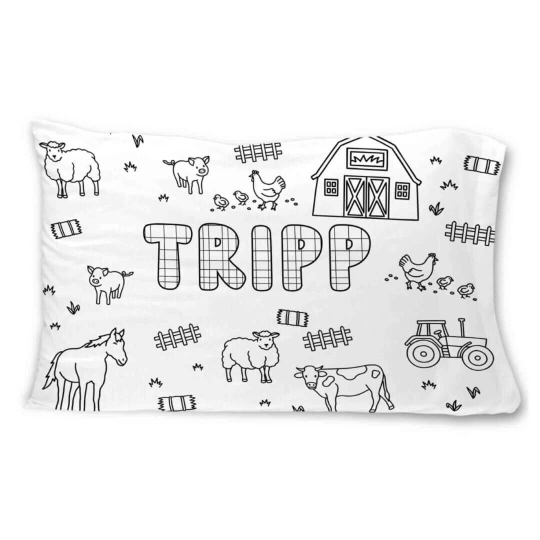  Colorable Personalized Pillowcase | Barnyard Bash、mySite、layawaytickets