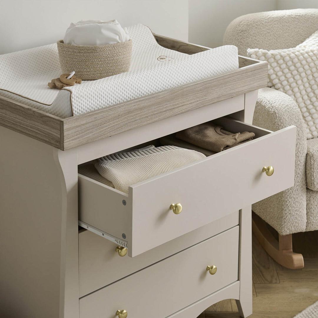  CuddleCo Clara 3-Drawer Dresser + Changer - Cashmere、mySite、merchandisen