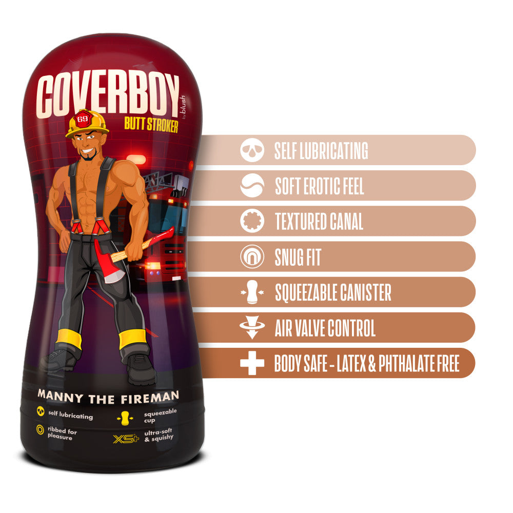 Coverboy™ By Blush® | Manny The Fireman Self Lubricating Realistic Tan Butt Stroker、mySite、bottomscart