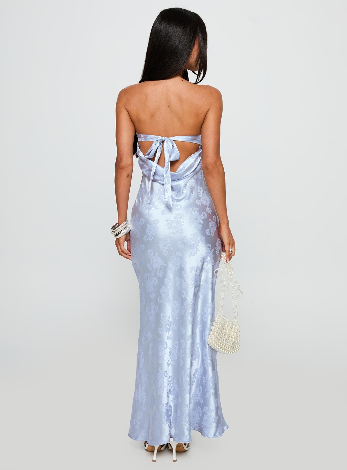 Haley Maxi Dress Blue Jacquard、mySite、solidvoid