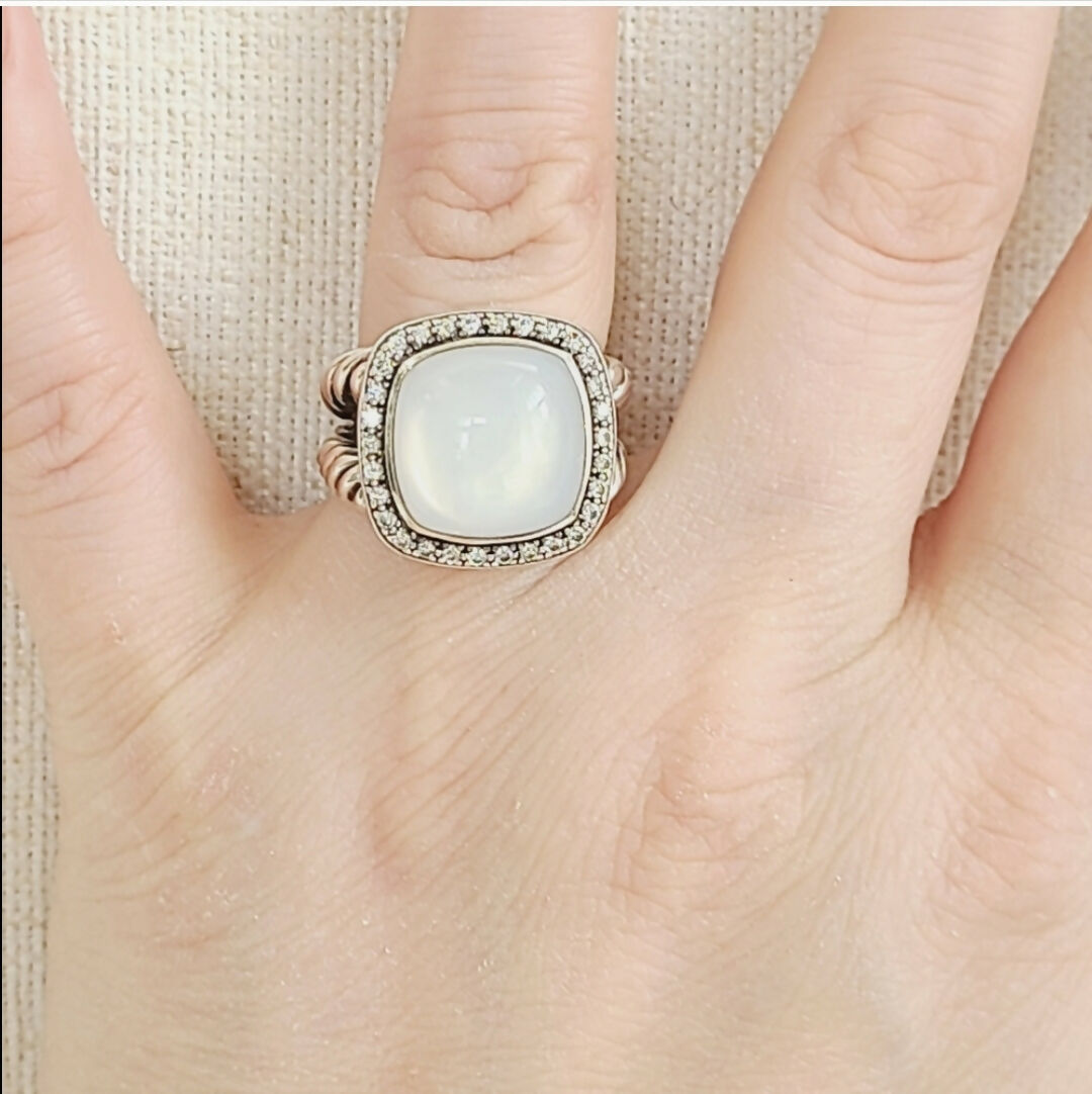 David Yurman Albion 14mm Moonstone & Diamond Ring、mySite、hinf8tx79