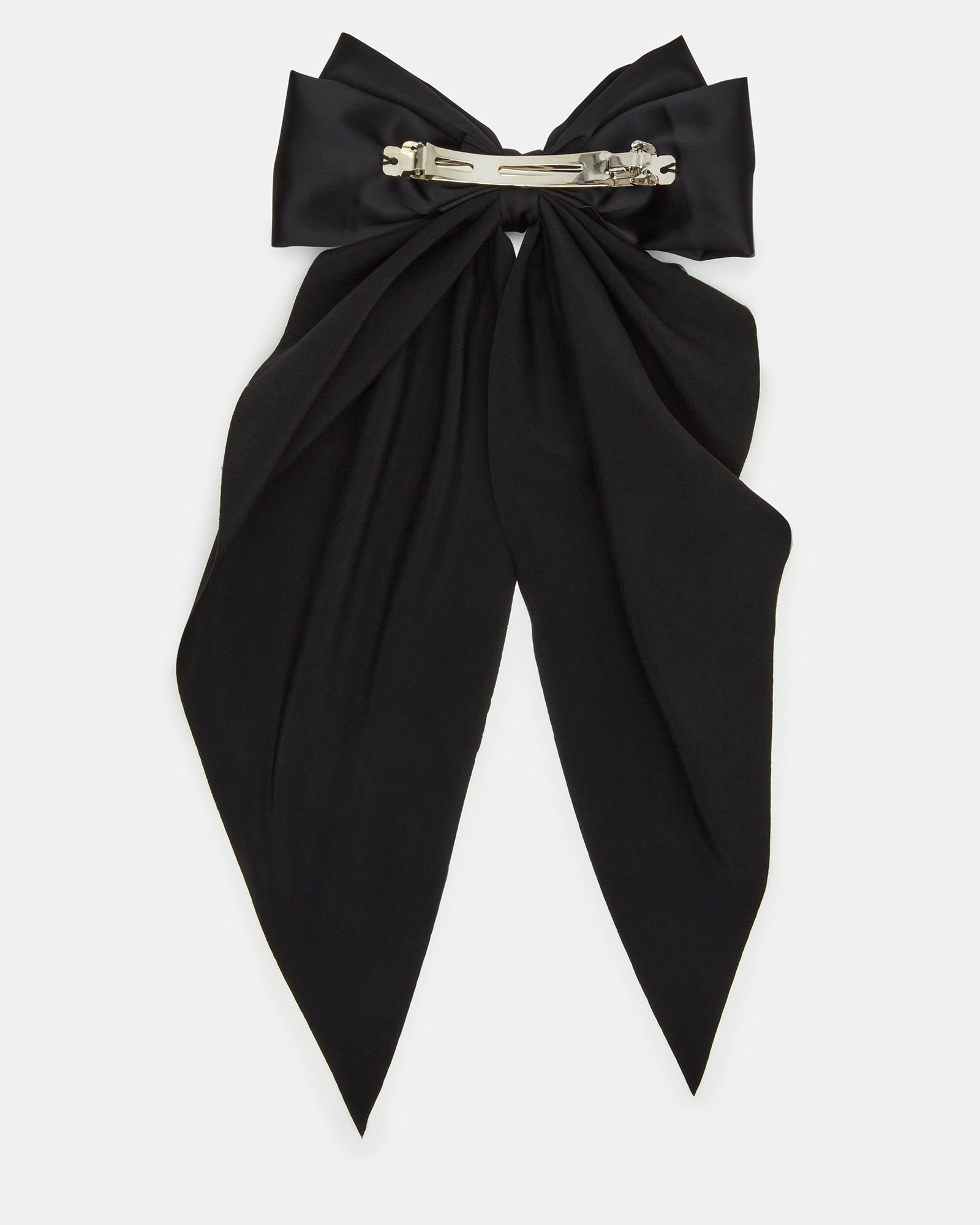 SATIN HAIR BOW BLACK、mySite、gtrtttuynbv