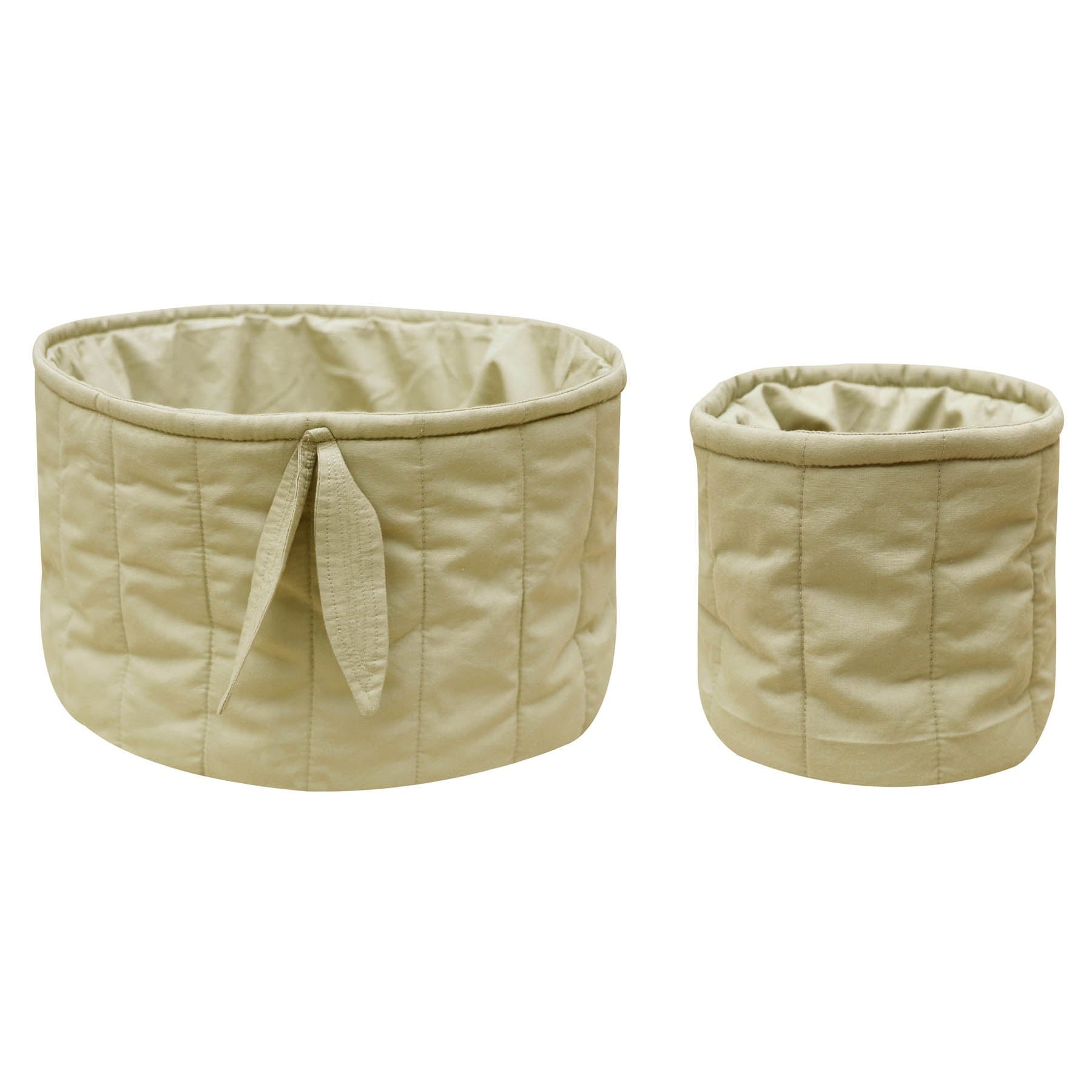 Bambie Olive Set of Two Quilted Baskets、mySite、gigharbornorthrealestate