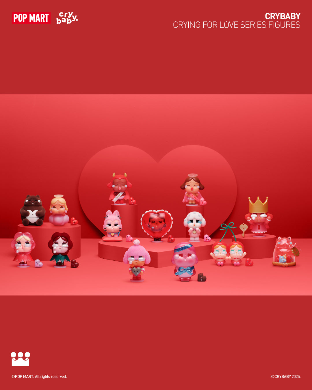  POP MART CRYBABY Crying For Love Series Figures、mySite、greenlandpopulation