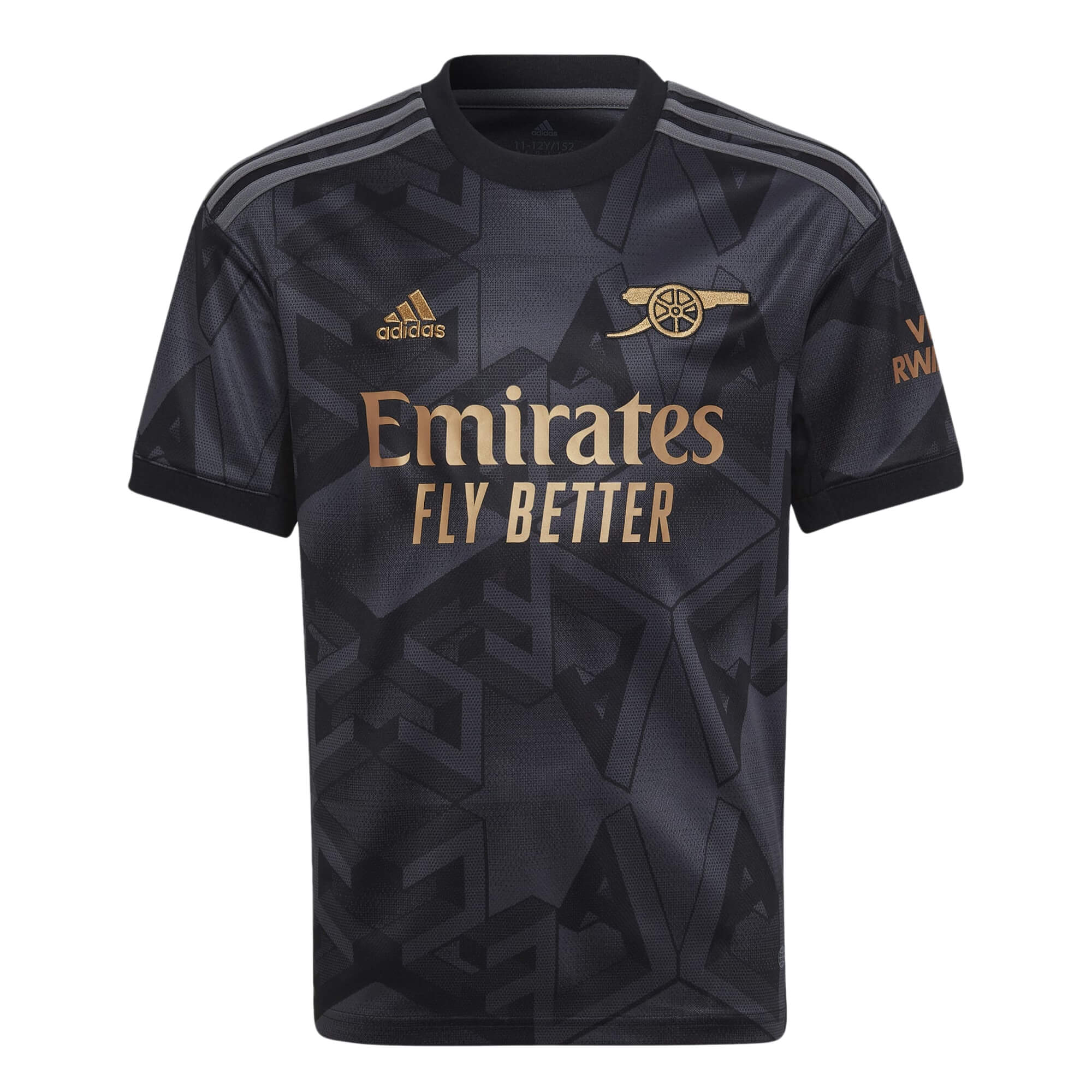adidas Kids Arsenal 2022/23 Away Jersey Black、mySite、bottomscart