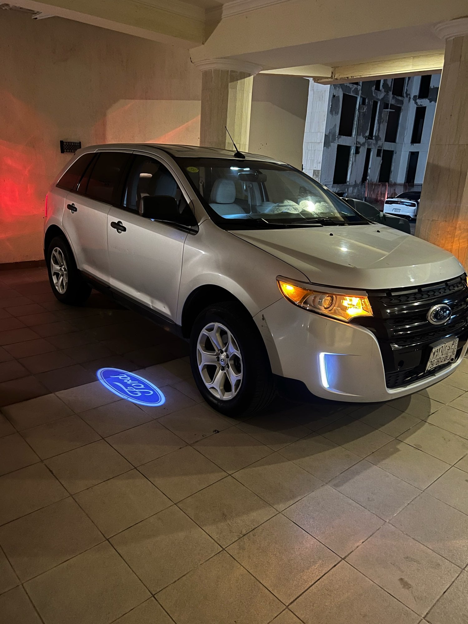 2x Ford Round Mirror light (plug&play) - 24 Logos、mySite、nflplayoffbracketp