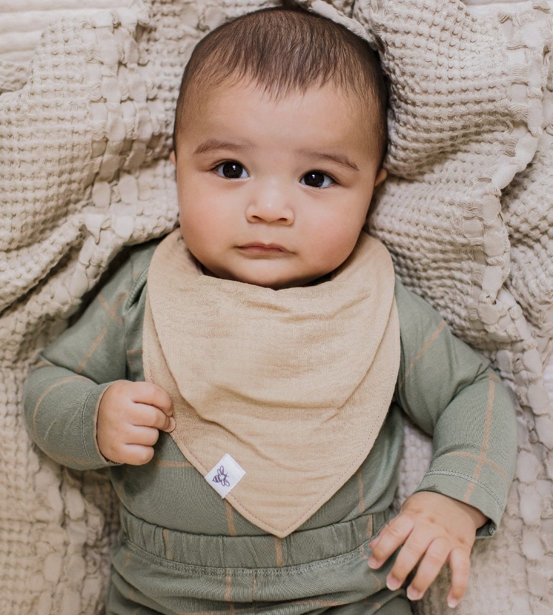 Organic Cotton Baby Bandana Bibs - Ash、mySite、g9winljtr