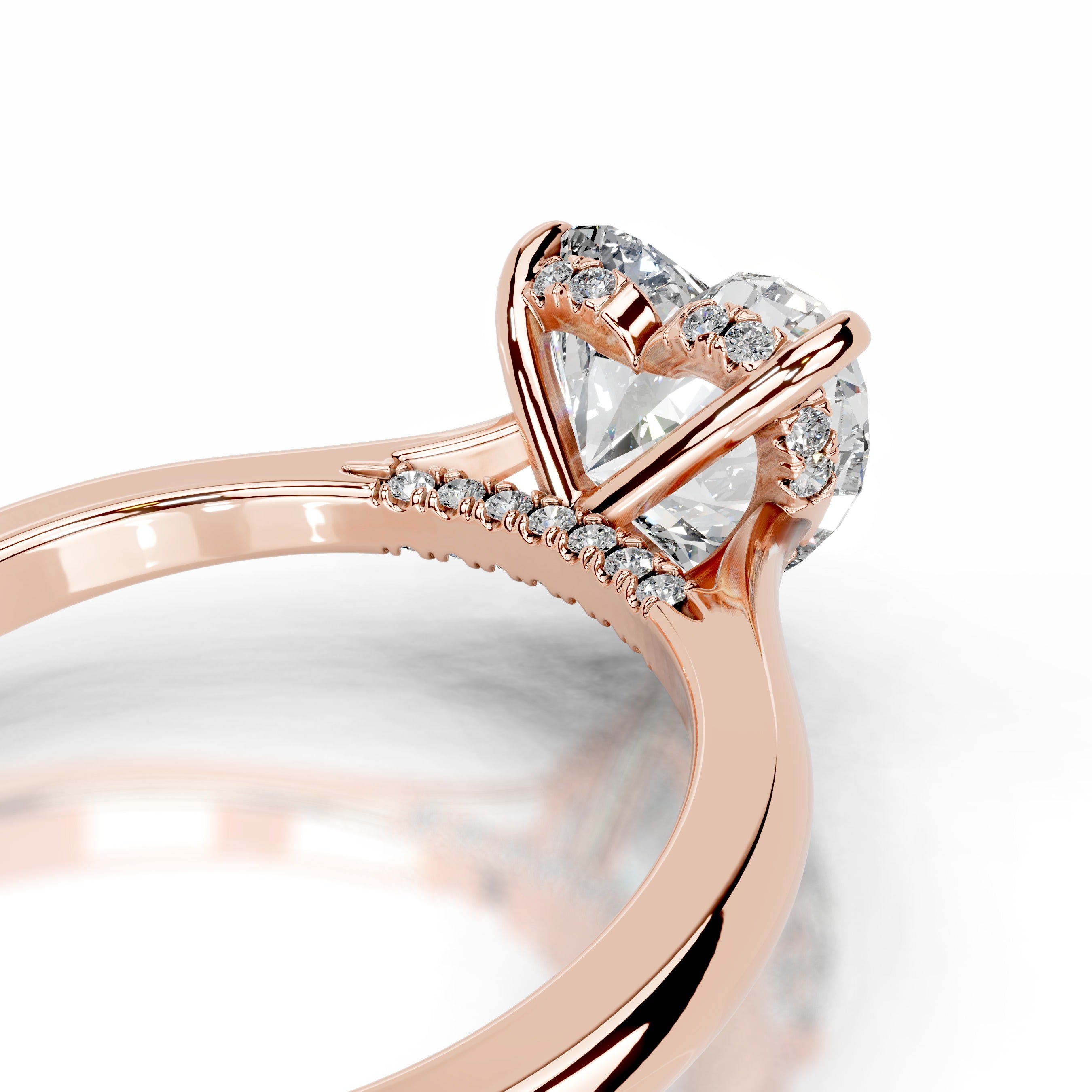 Anele Diamond Engagement Ring - 14K Rose Gold、mySite、hinf8tx79