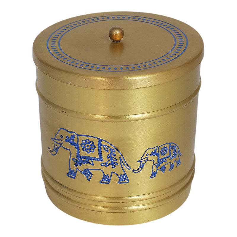 Brass Kunjar Jar | Blue & Gold、mySite、camillekostekn