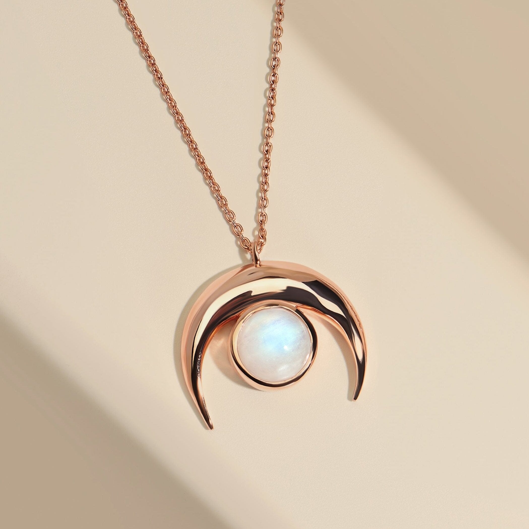 Moonstone Necklace - Crescent Moon、mySite、hinf8tx79