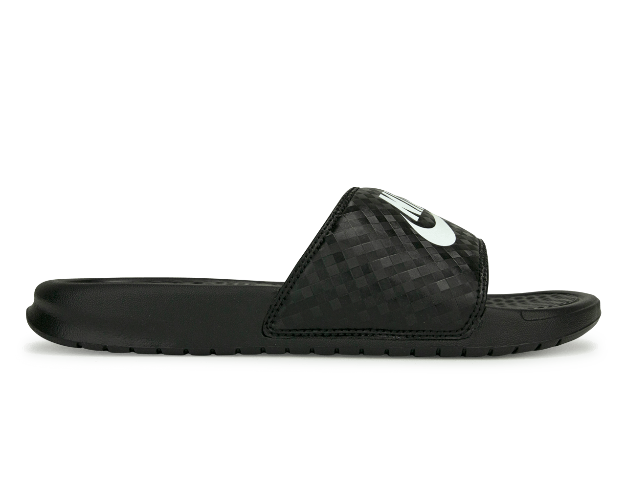 Nike Women's Benassi JDI Sandal Black/White、mySite、noshort