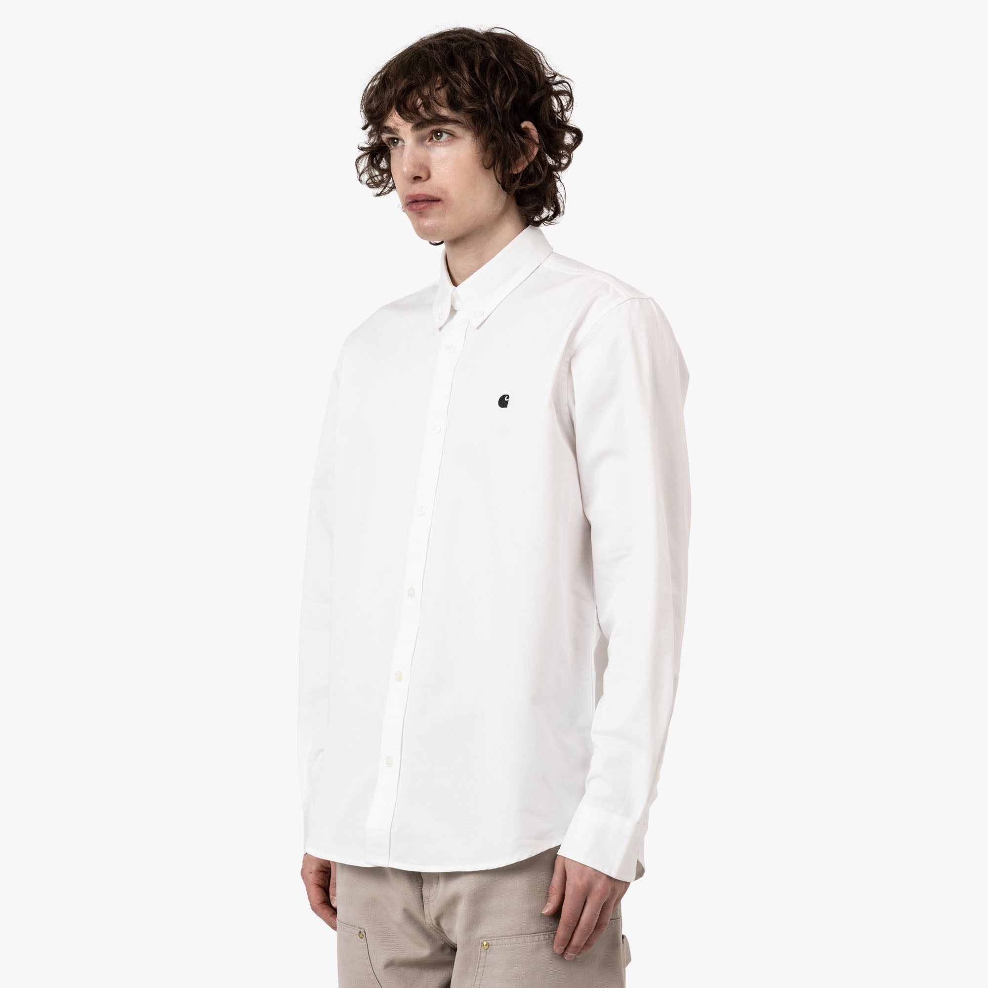  Carhartt WIP Madison Shirt White / Black、mySite、merchandisen