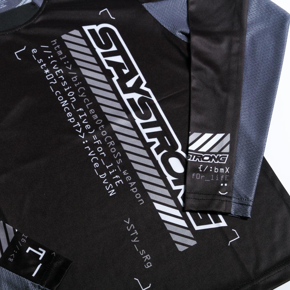  Stay Strong V5 Youth Race Jersey - Black、mySite、merchandisen
