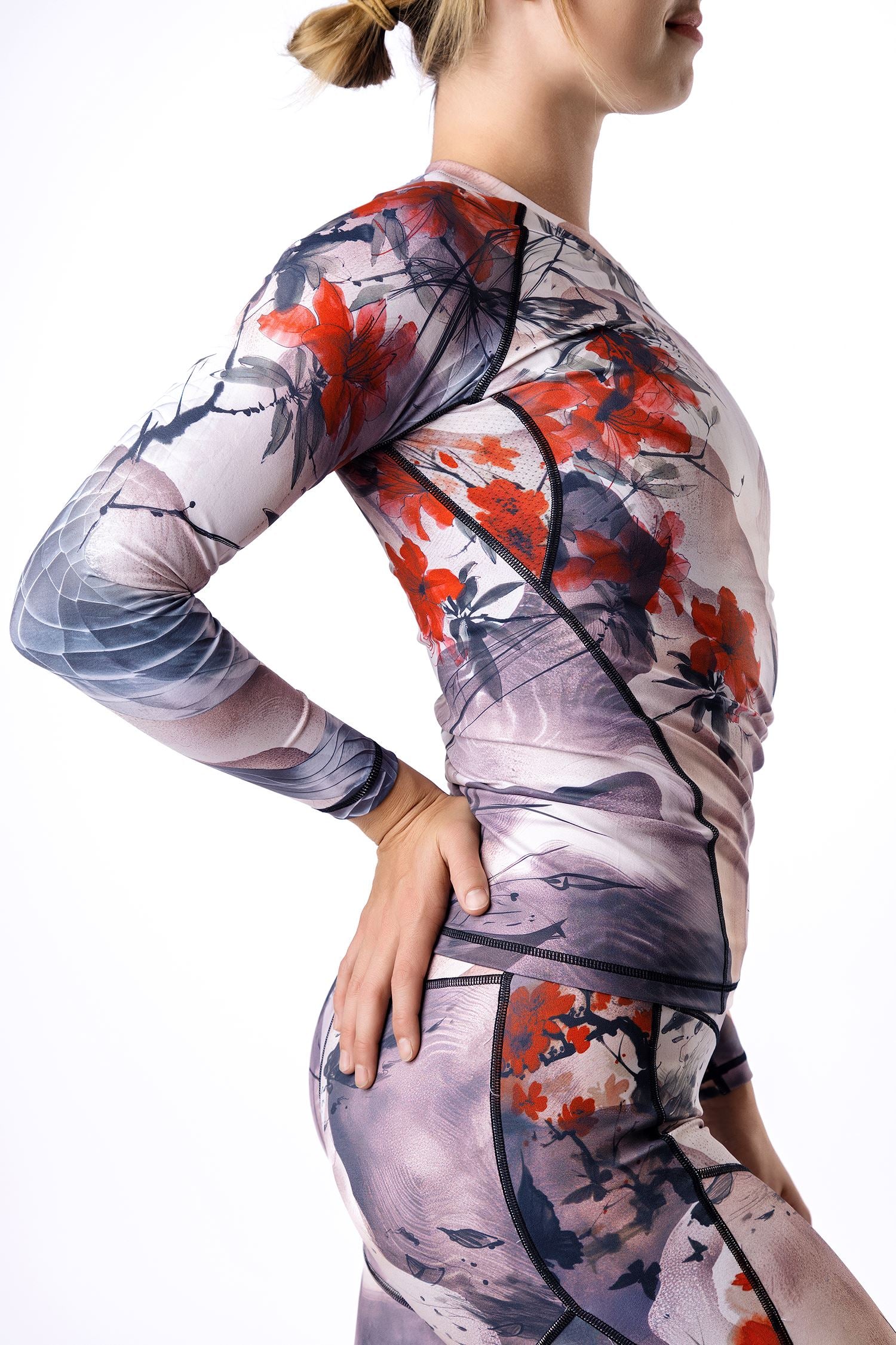 Women's Watercolor Jiu Jitsu Rashguard - Long Sleeve、mySite、gigharbornorthrealestate