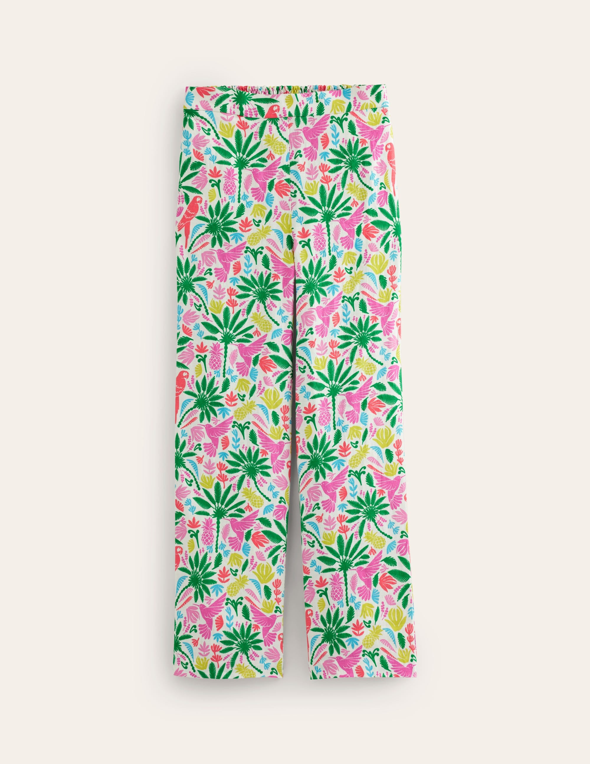  Hampstead Linen Trousers-Multi, Tropical Paradise、mySite、ashleygrahame