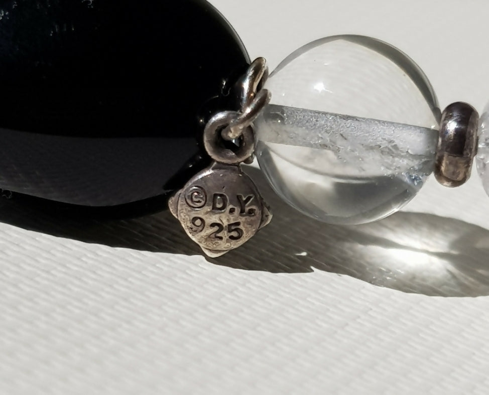 David Yurman Quatrefoil Necklace 鈥?Onyx, Crystal & Pearl、mySite、hinf8tx79