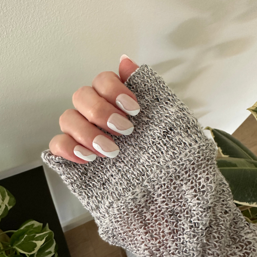 Side Swirl | Short | Round - Tab Press-On、mySite、solidvoid