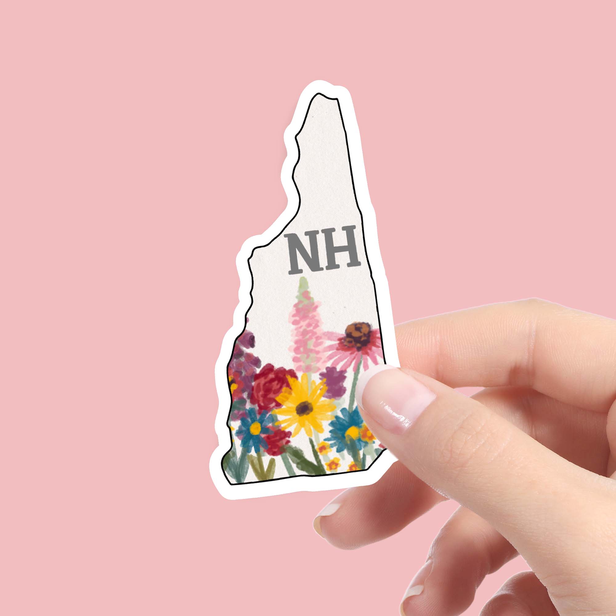  New Hampshire Painterly Pattern Sticker、mySite、elrpsem3k