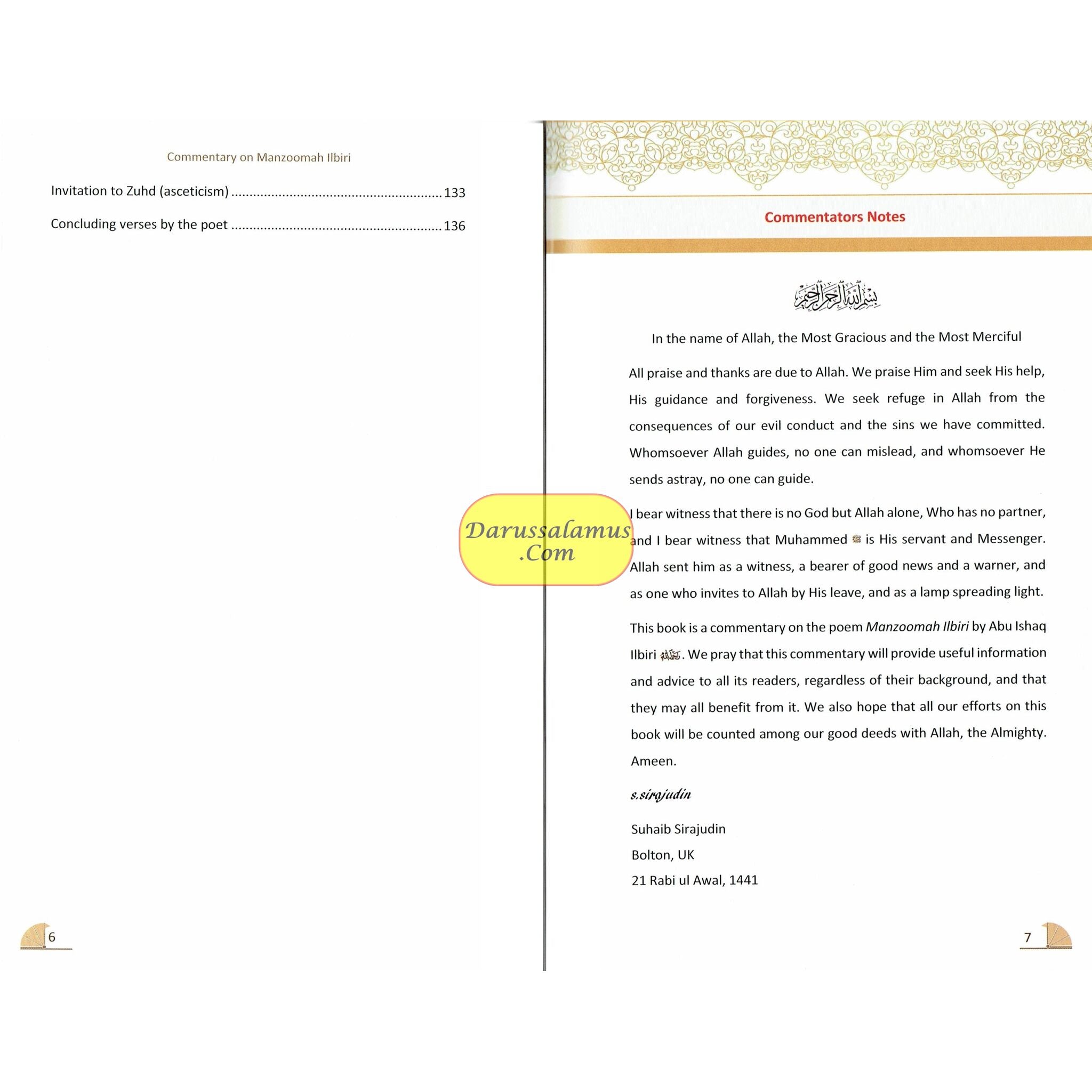 A Commentary on Manzoomah Ilbiri By Abu Ishaq Al-Ilbiri R.A、mySite、topwebapps