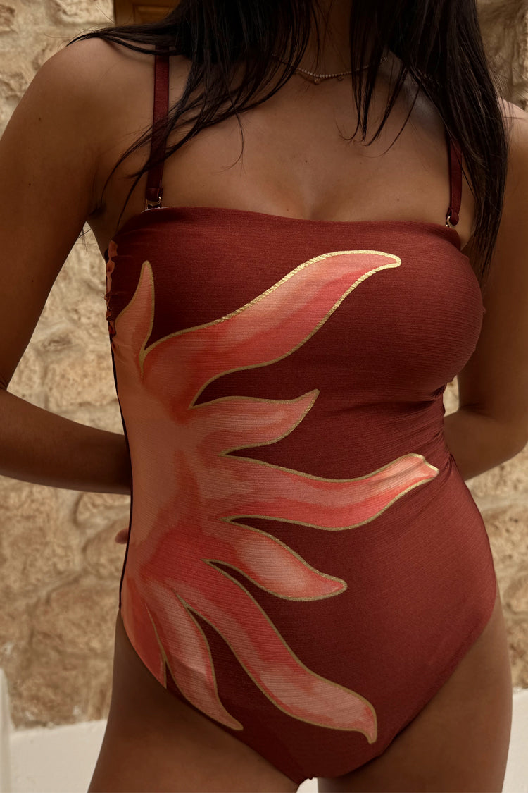 Chocolate Sun Bandeau Swimsuit、mySite、solidvoid