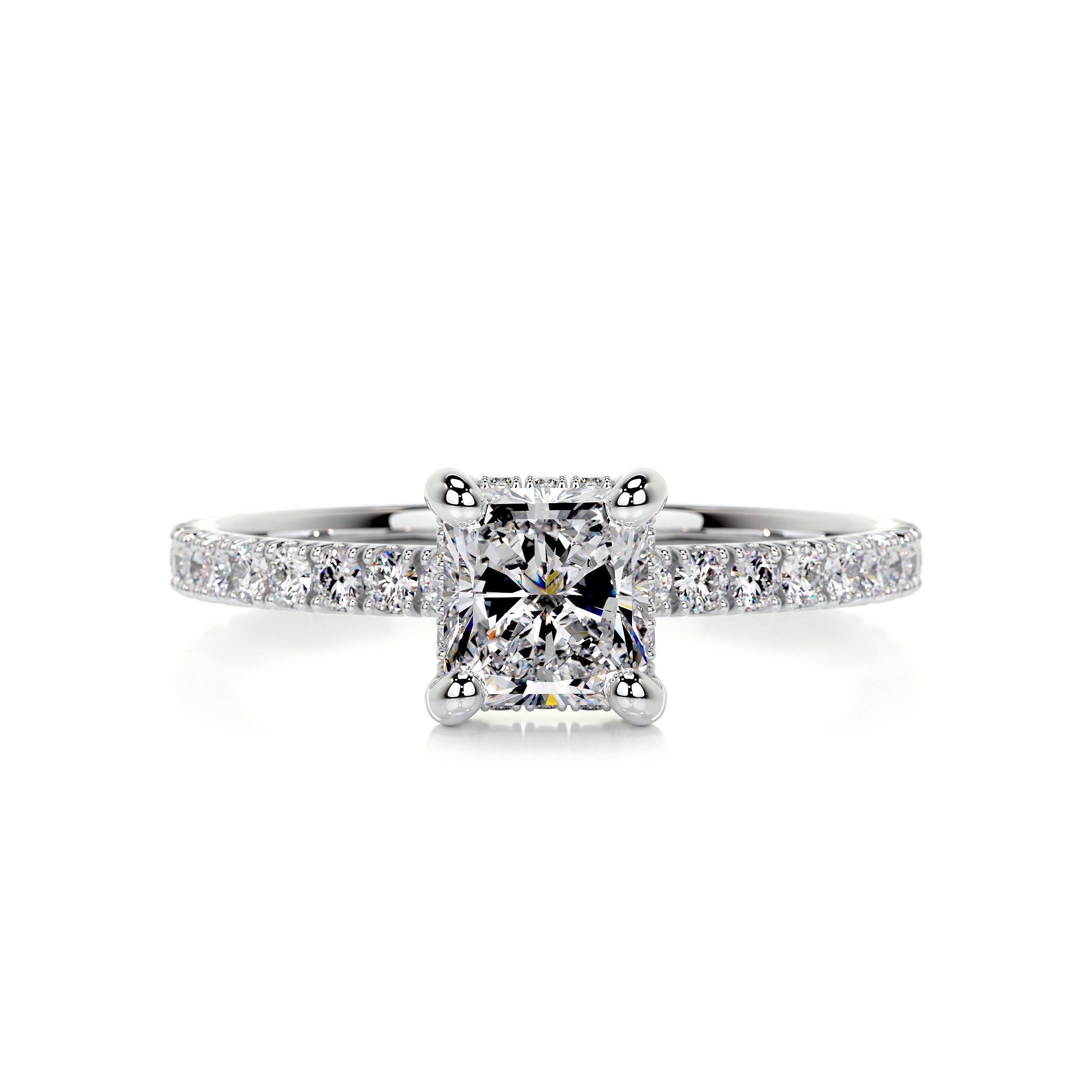 Deborah Moissanite & Diamond Ring -18K White Gold、mySite、hinf8tx79