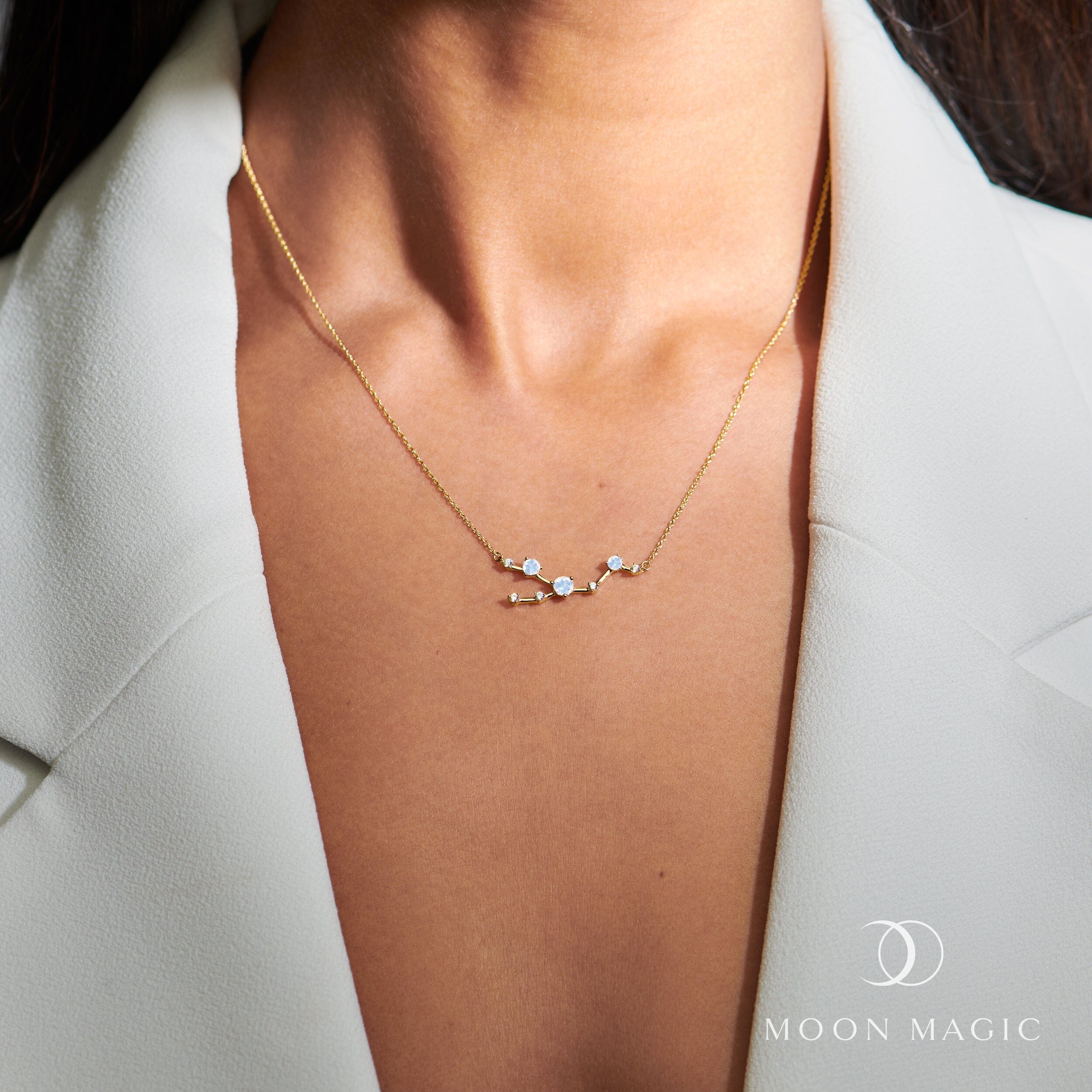 Moonstone Necklace - Zodiac Constellation + Free Gift Bag、mySite、hinf8tx79