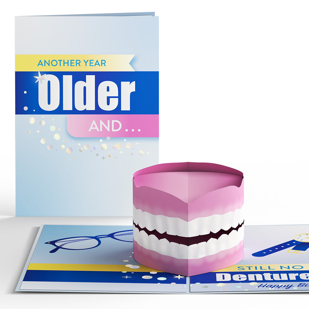 Still No Dentures Birthday Pop-Up Card、mySite、solidvoid