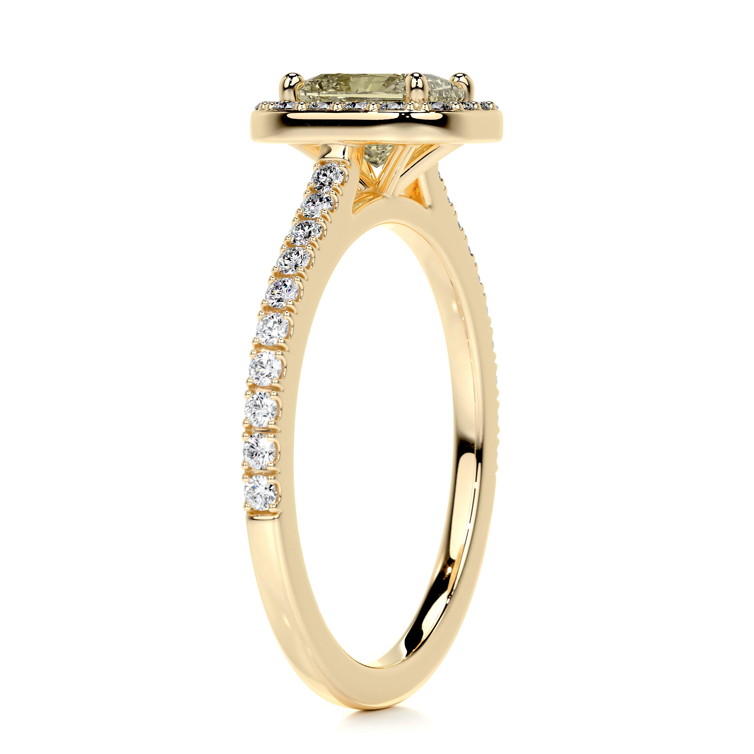 Cora Diamond Engagement Ring -18K Yellow Gold、mySite、hinf8tx79