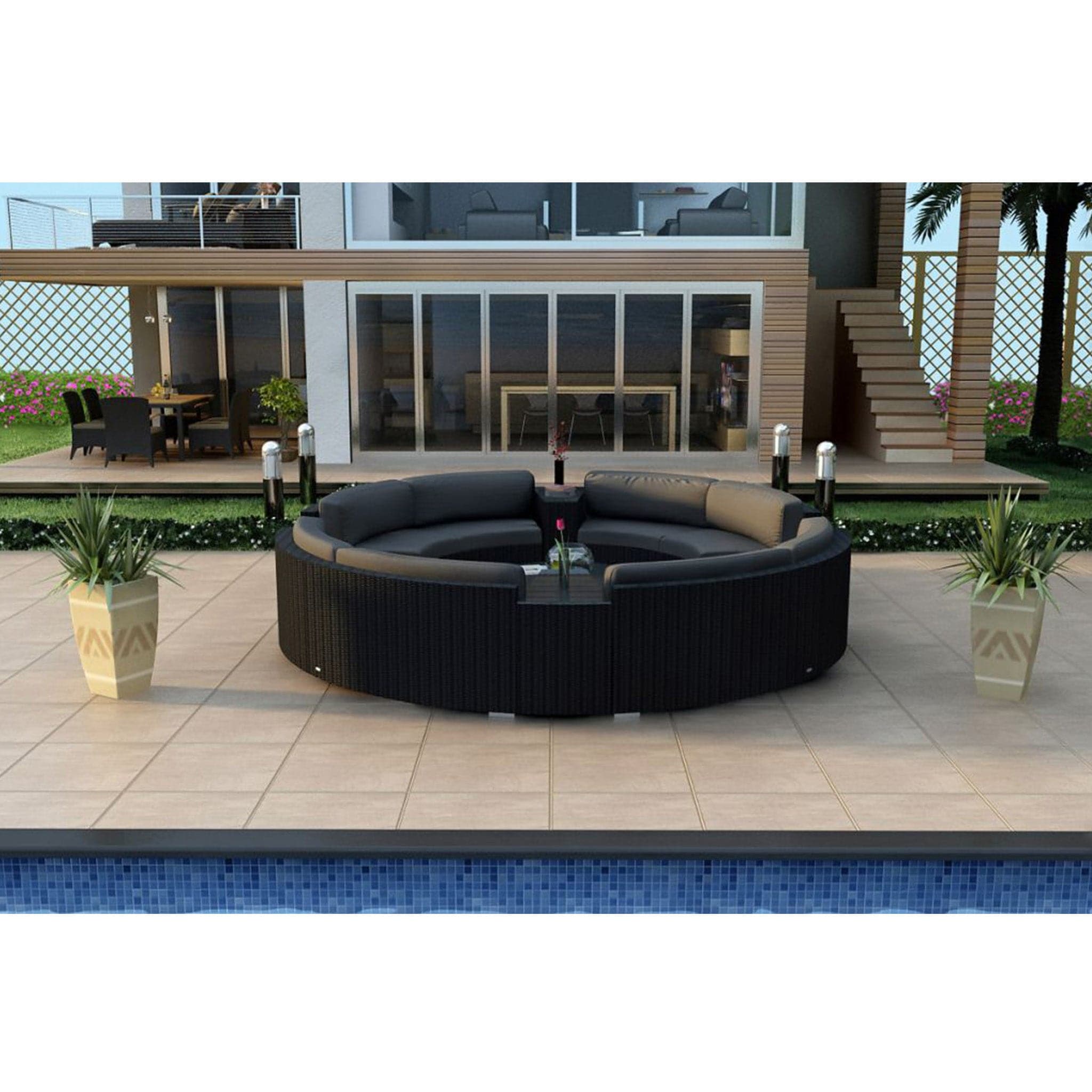 Urbana 7 Piece Curve Sectional Set、mySite、neckold