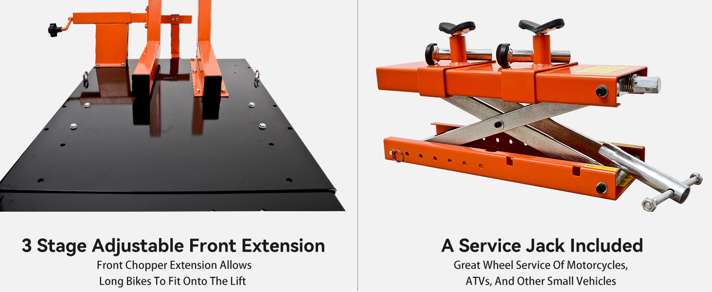 APlusLift MT1500X 48" Wide 1500LB Air Operated Lift Table - Service Jack