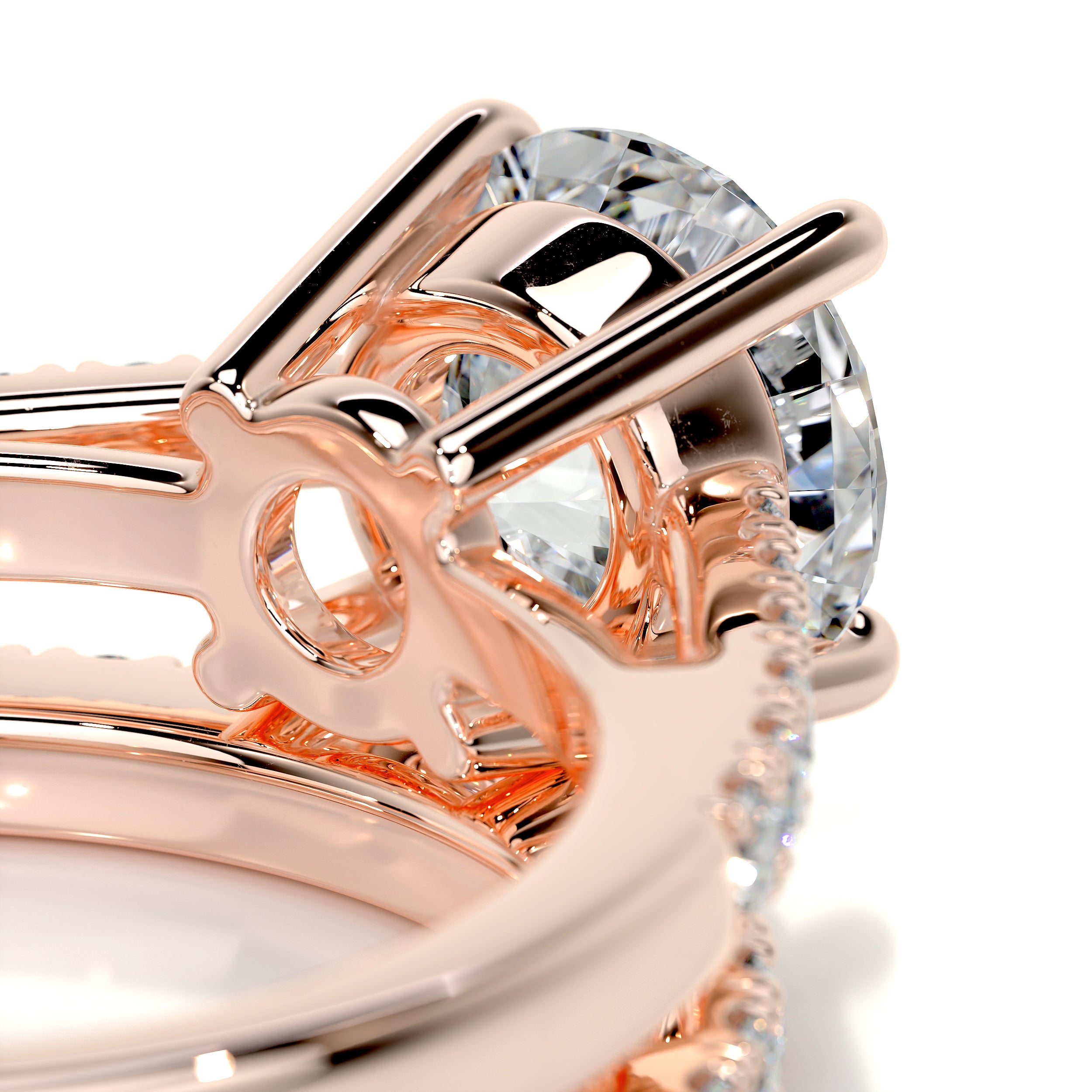 Anna Luxe Diamond Bridal Set -14K Rose Gold、mySite、hinf8tx79