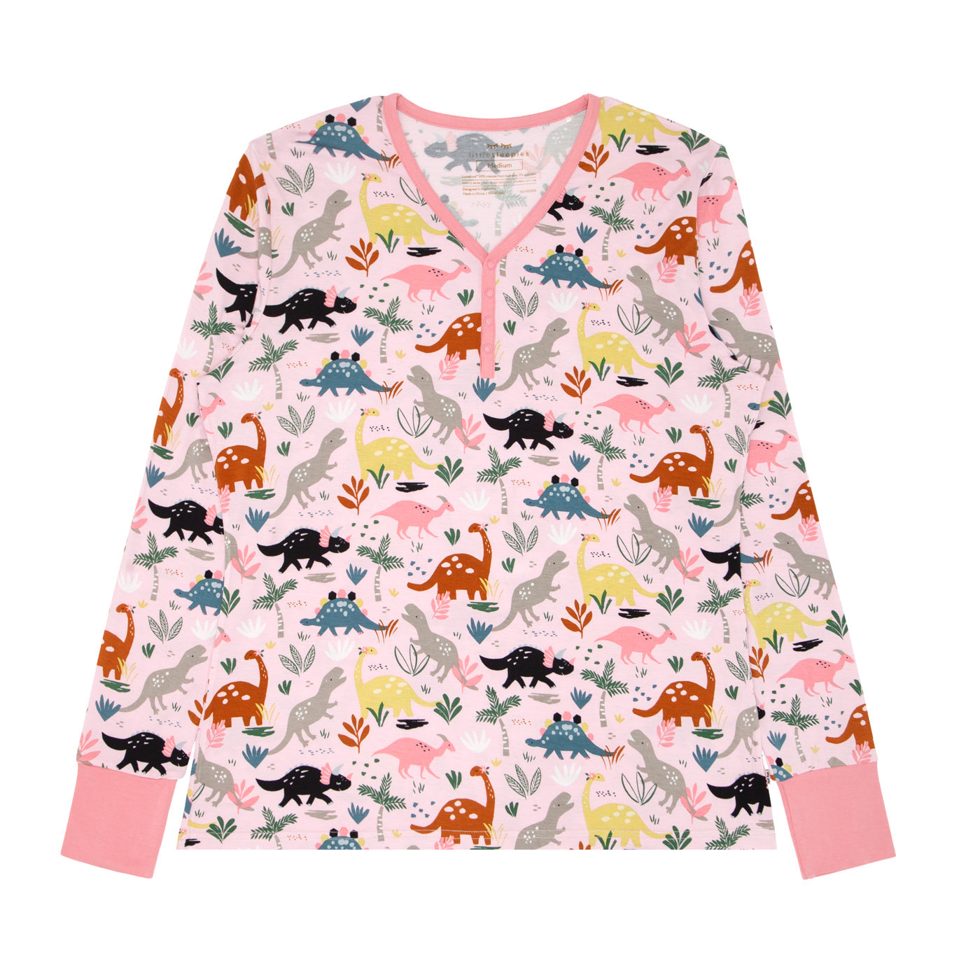  Pink Jurassic Jungle Women's Pajama Top、mySite、layawaytickets