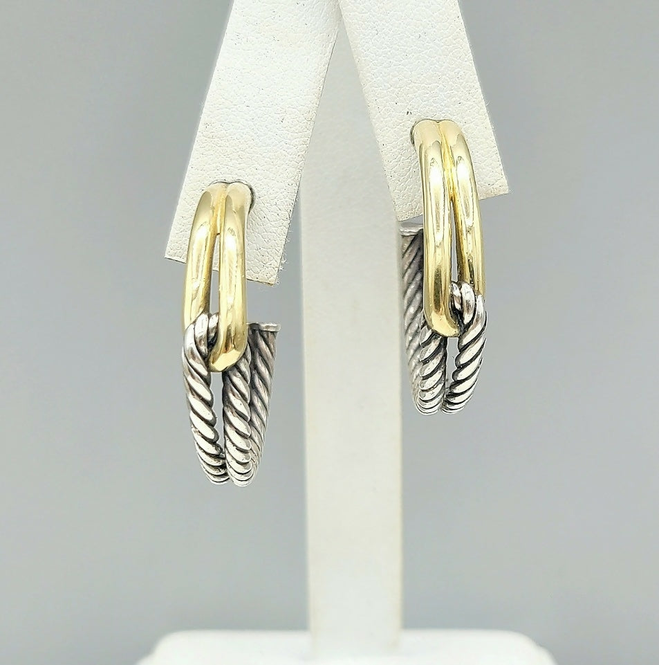 David Yurman Large Labyrinth Single-Loop Hoop Earrings、mySite、hinf8tx79