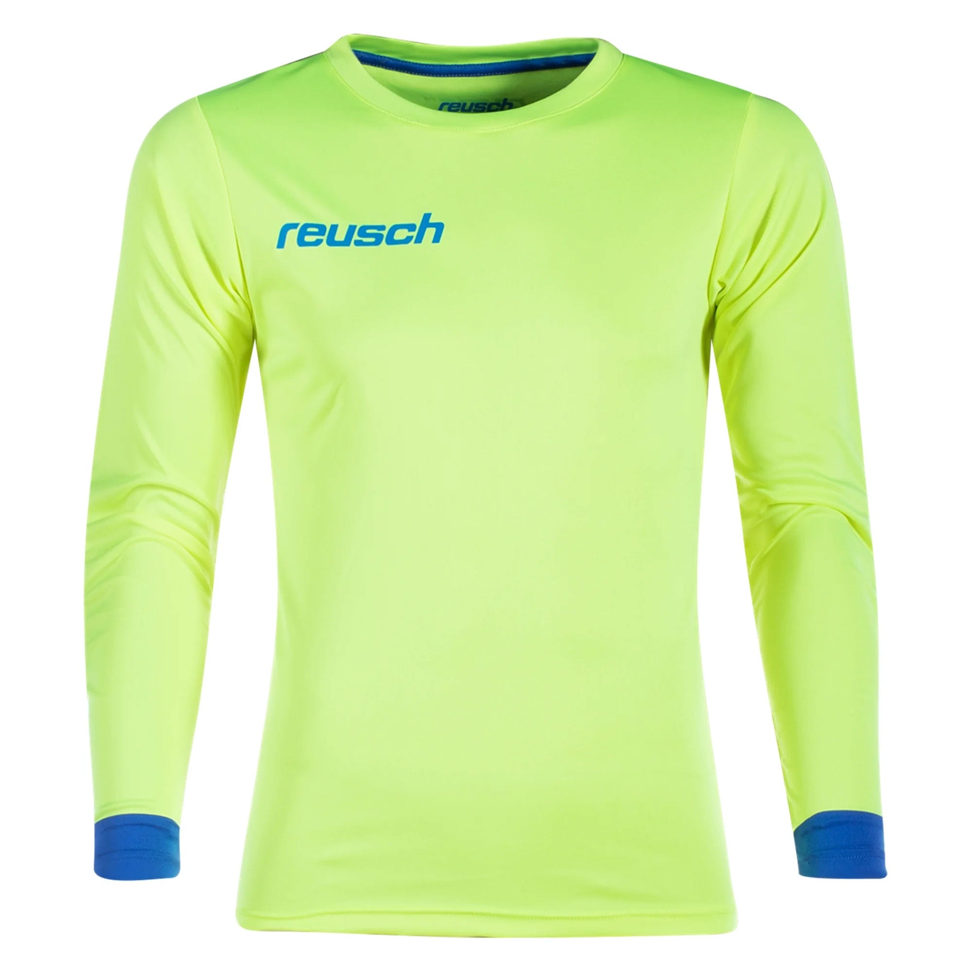 Reusch Men's Match Long Sleeve Padded Goalkeeper Jersey Yellow/Blue、mySite、noshort