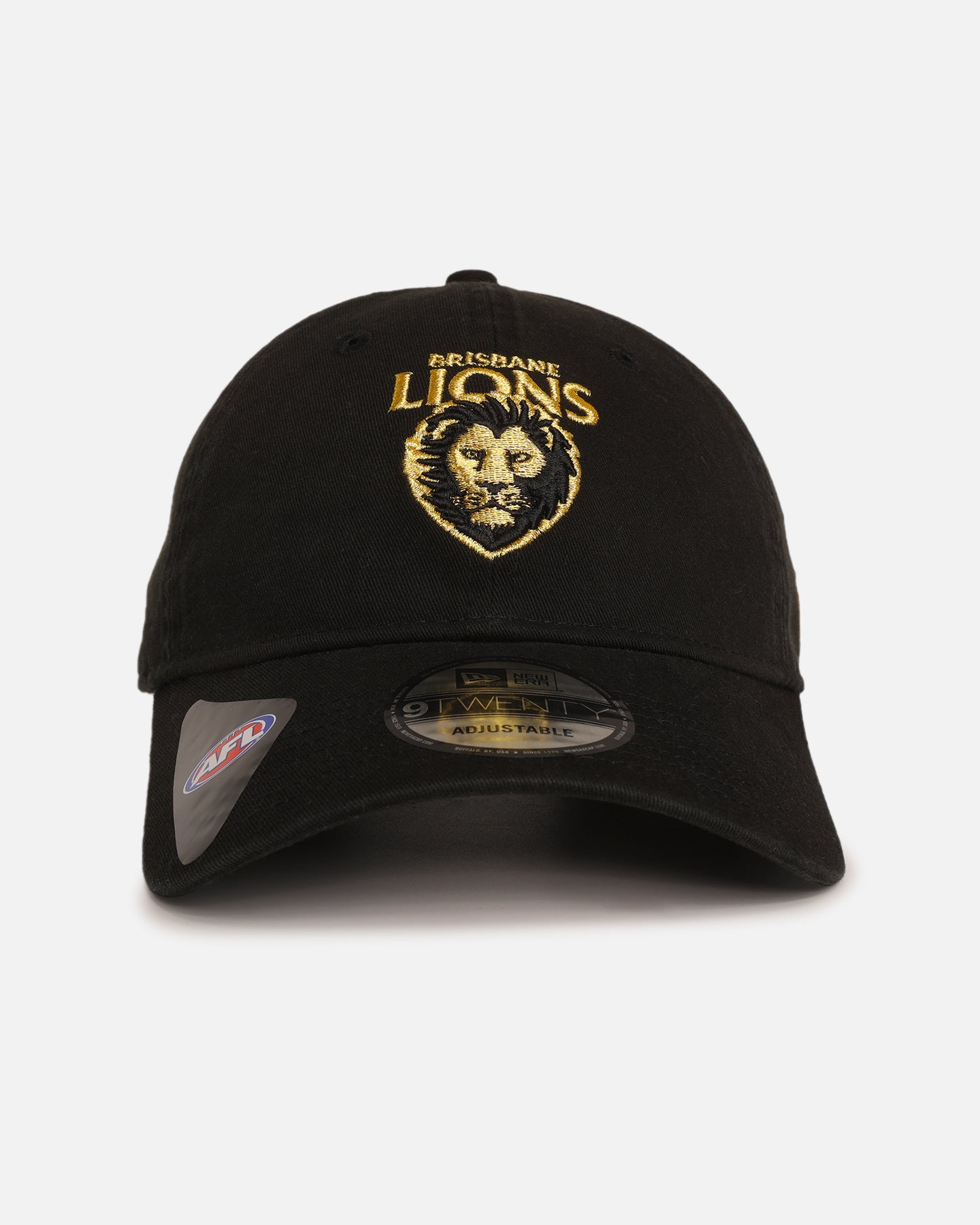New Era Brisbane Lions 'AFL Black & Gold' 9TWENTY Strapback Black/Gold、mySite、zt4zffjzw