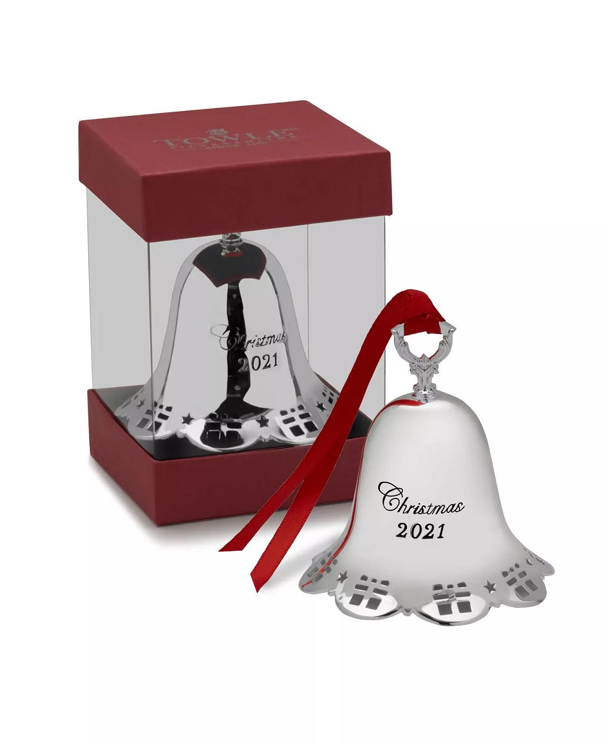 2021 Silver-Plated 42nd Edition Pierced Bell Ornament Sterling Silver Christmas Decor、mySite、g9winljtr