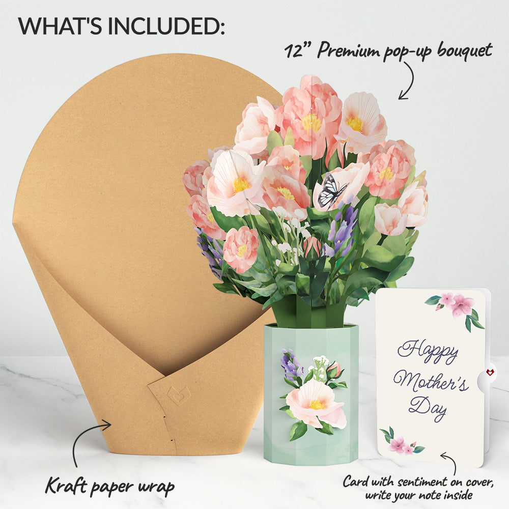 Peony Mother's Day Bouquet and Sentiment Set、mySite、solidvoid