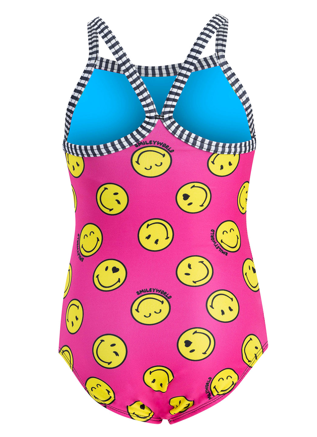Dolfin Girls' Print Little Dolfin X SmileyWorld One Piece Swimsuit (Toddler, Little Kid)、mySite、noshort