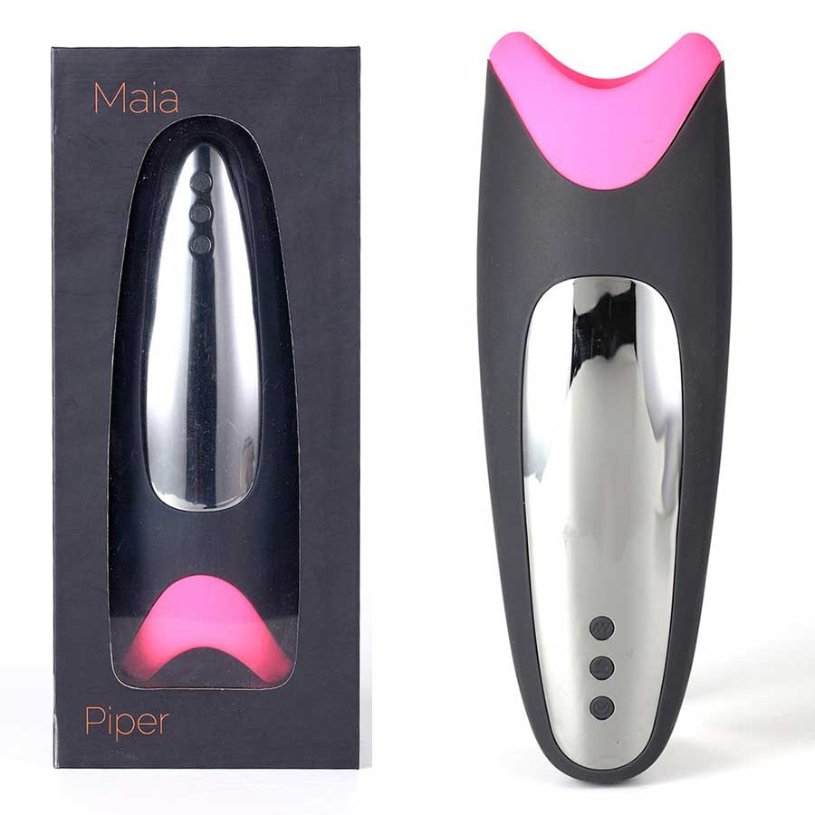 Piper Rechargeable Multi-Function Warming & Vibrating Masturbator by Maia Toys、mySite、bottomscart