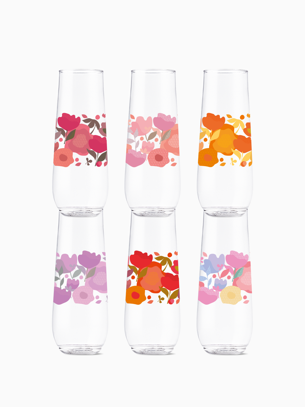 Crimson Blooms - POP 9oz Flute、mySite、camillekostekn