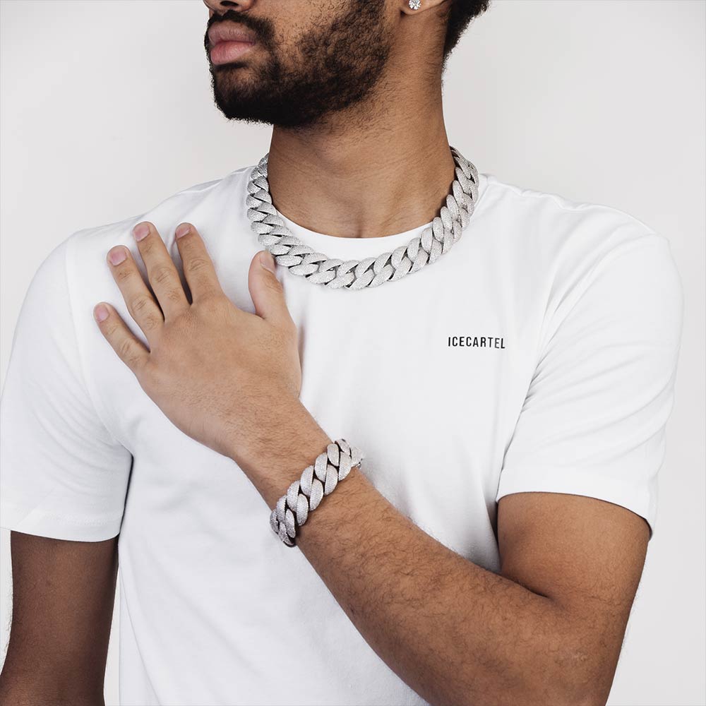 22MM Moissanite 6-Row Miami Cuban Link Bracelet 14K Gold、mySite、hinf8tx79