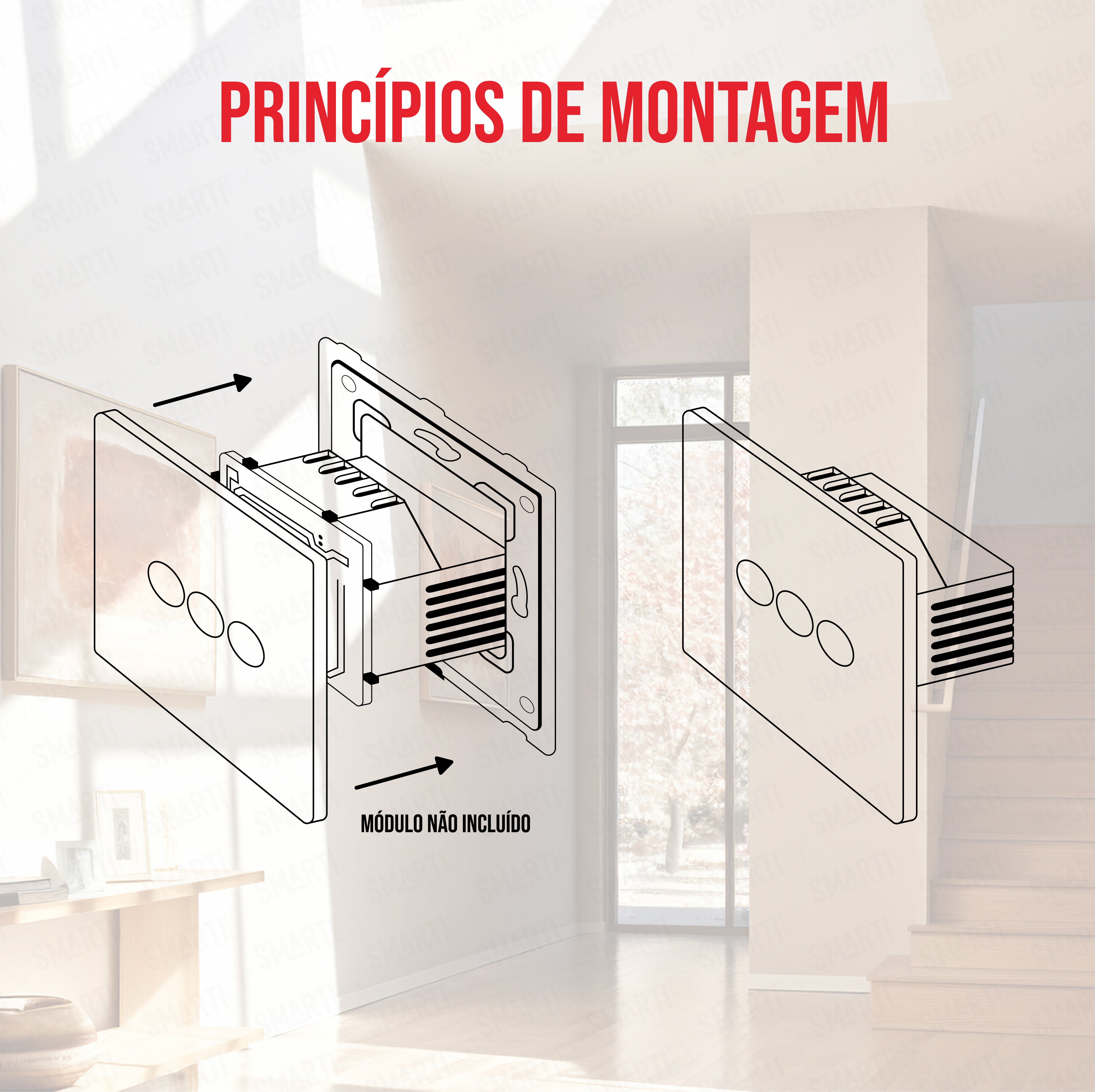 Smartify vPRO Espelho Simples de Estores Branco - SYPE1ESBR、mySite、fannypackpong