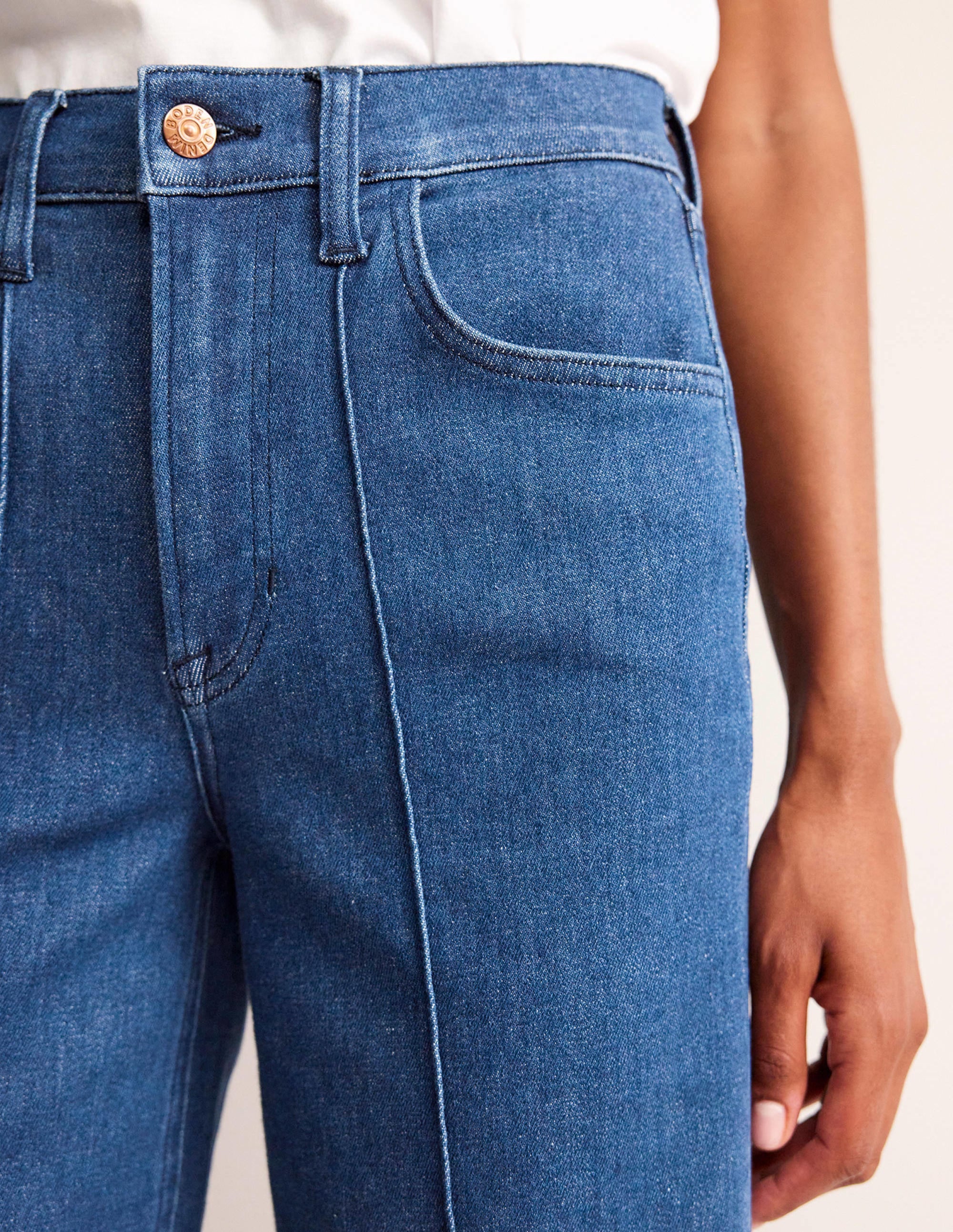  Wide Leg Seam Jeans-Vintage Blue、mySite、ashleygrahame