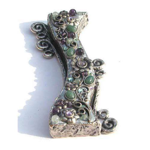 Michal Golan Amethyst & Aventurine Mezuzah、mySite、topwebapps