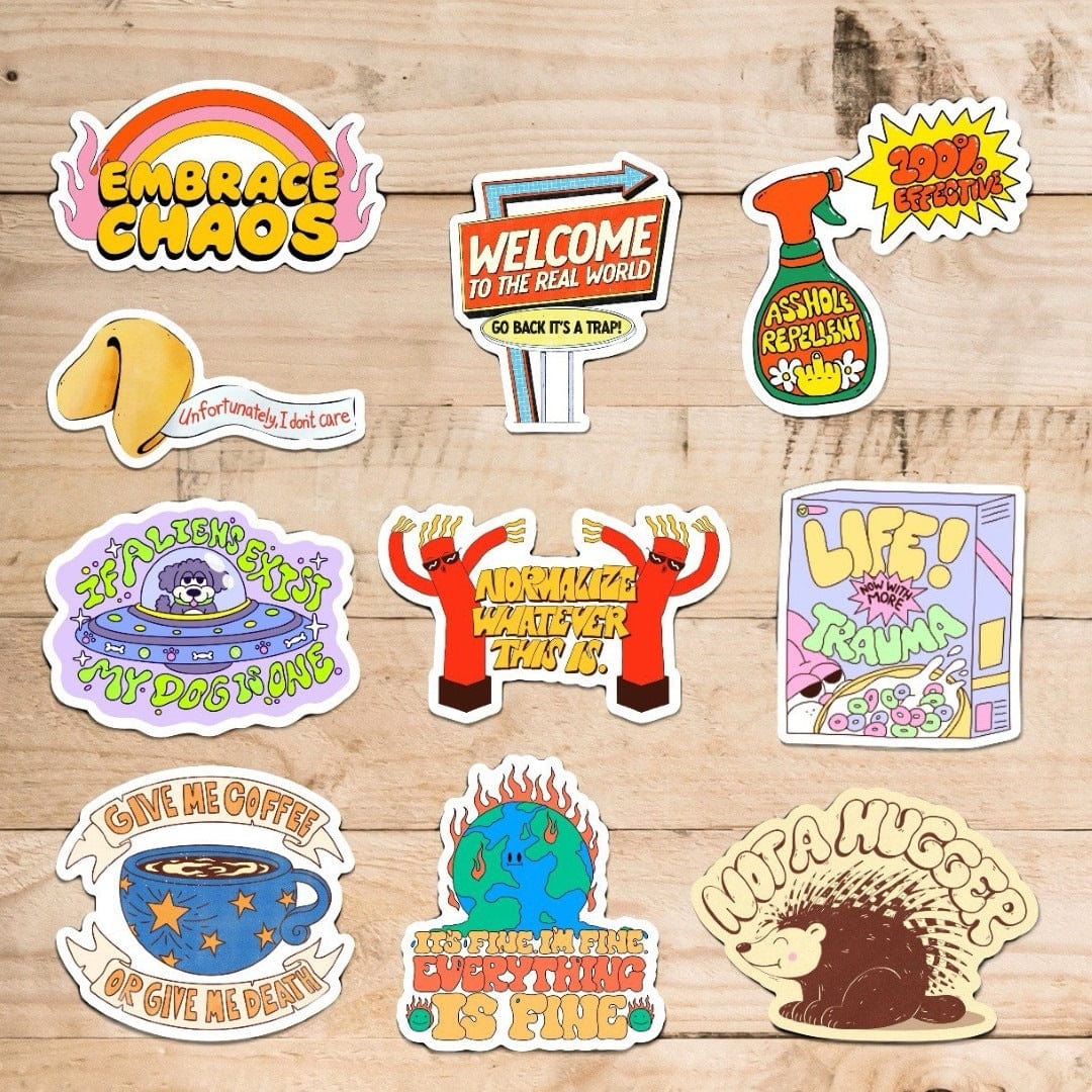  Sarcastic Sticker 10 Pack、mySite、elrpsem3k